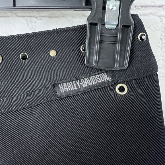 🏍 |•HARLEY-DAVIDSON•| Vintage Black Jeans/Pants Boot Cut - Picture 4 of 15